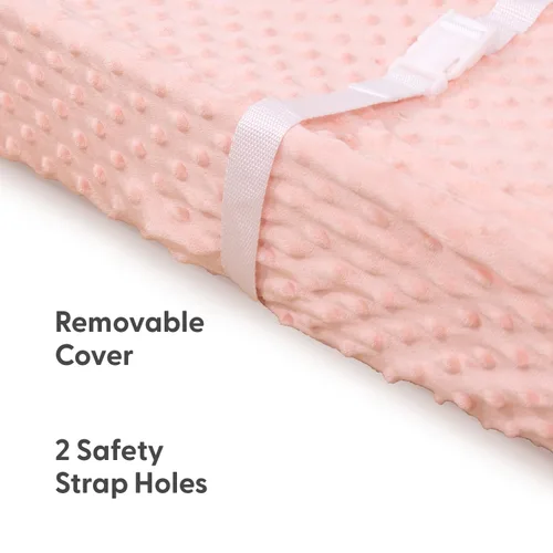 Miniatura 3 de The Peanutshell Minky Dot - Funda para cambiador de pañales, funda ultrasuave para colchoneta de bebé para niñas, se adapta a almohadillas