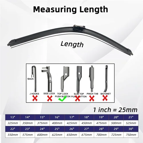 Miniatura 4 de Car Wiper Compatible with XPeng G3 2019-2022 Front Wiper Blades Soft Rubber Windscreen Wipers Auto Windshield 22" 18" 550mm 450mm (Color : 2 PCS)