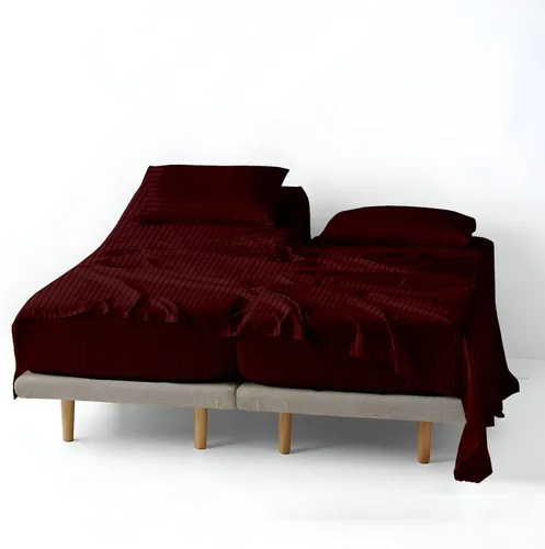 Miniatura 26 de ARlinen Juego de sábanas divididas tamaño Queen, 5 piezas, 100% algodón egipcio, bolsillo profundo de 16 pulgadas, ropa de cama suave de lujo