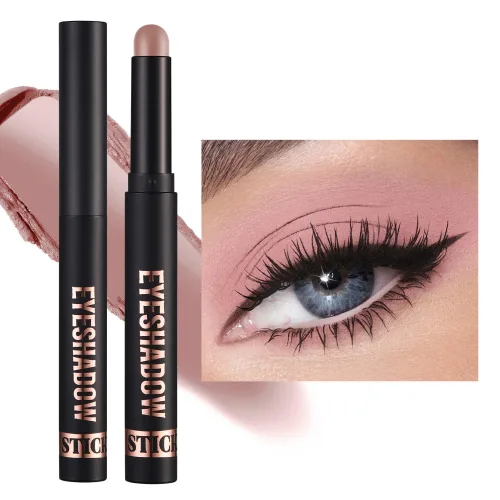 Juego de sombra de ojos en barra de 8 colores, lápiz de sombra de ojos en crema mate brillante, lápiz iluminador de ojos, impermeable, de larga 11#