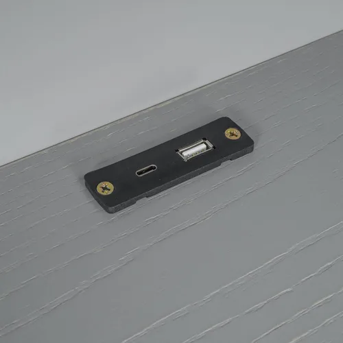 Miniatura 5 de P PURLOVE Cama de plataforma de tamaño individual con cabecera de almacenamiento, marco de cama de madera con luz LED integrada, cama de plataforma