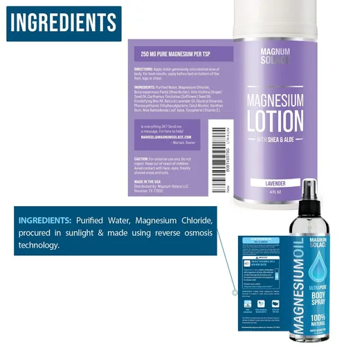 Miniatura 2 de Magnum Solace Spray de magnesio y loción de magnesio