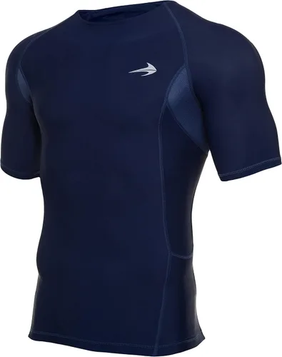 Miniatura 2 de CompressionZ playera mangas cortas, compresión muscular para correr, hacer ciclismo y ejercicios, para hombre