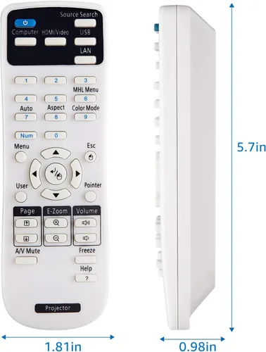 Miniatura 7 de Control remoto para proyectores Epson Home Cinema EB EMP EX VS H BrightLink Powerlite Series