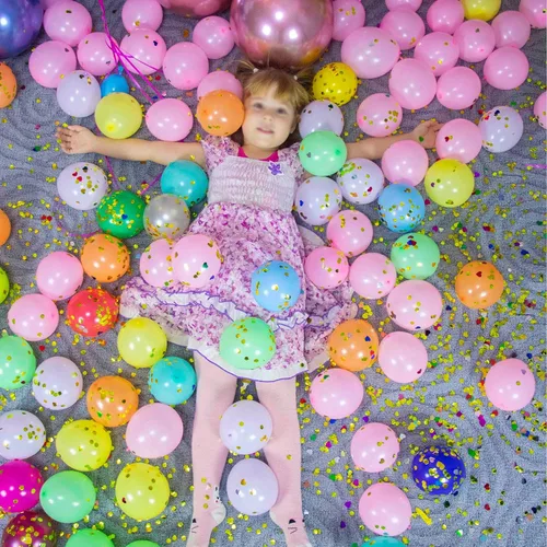 Miniatura 9 de 200 globos de 5 pulgadas de colores surtidos, mini globos de látex arcoíris, pequeños globos de fiesta coloridos para cumpleaños, boda, baby shower