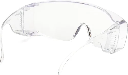 Miniatura 2 de Pyramex Solo Jumbo - Gafas de seguridad con lente transparente, marco transparente