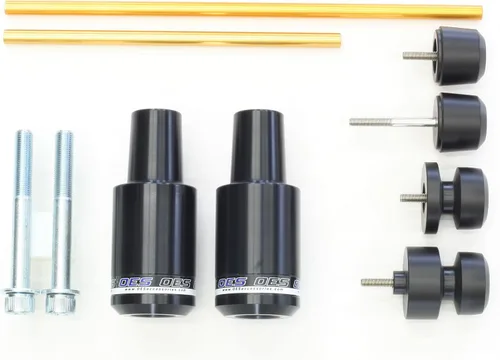 OES Accessories Deslizadores de marco de marca, deslizadores de horquilla, deslizadores de eje trasero compatibles con Yamaha FZ07 MT07 2014-2025