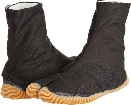 Miniatura 7 de MATSURI Jog 6 Botas Tabi de algodón negro para hombre, negro
