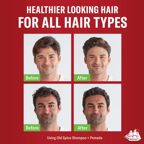 Miniatura 4 de Old Spice Fiji - Juego de champú y acondicionador 2 en 1 para hombres, aroma a coco y madera tropical, cabello más saludable, más completo