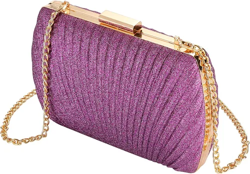 Savatano Bolso de mano dorado, bolsos de mano dorados para mujer, para noche, boda, cóctel, fiesta, bolsa de noche, bolso cruzado de hombro..