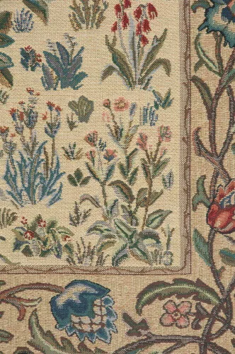 Miniatura 4 de Charlotte Home Furnishings Inc. - Tapiz de Bélgica, pequeño, 22.00 pulgadas x 30.00 pulgadas, William Morris El árbol de la vida, beige