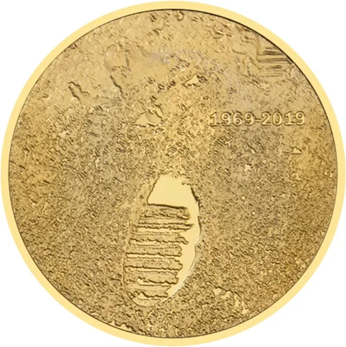 Miniatura 4 de Challenge Coin Apollo Aniversario Humanos Primer aterrizaje Monedas Conmemorativas Plata plateado
