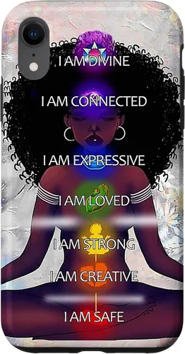 Miniatura 25 de Black Women Chakra Connected Expressive Strong Curly Hair Case for iPhone 17