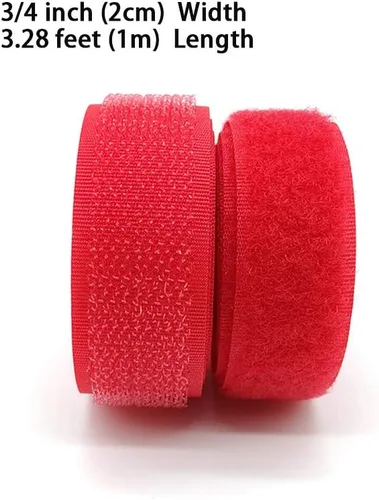 Miniatura 2 de Filan - Cinta de velcro para coser en 12 colores, 24 yardas, cinta de tela de nailon con no adhesivo para manualidades, cinta entrelazada