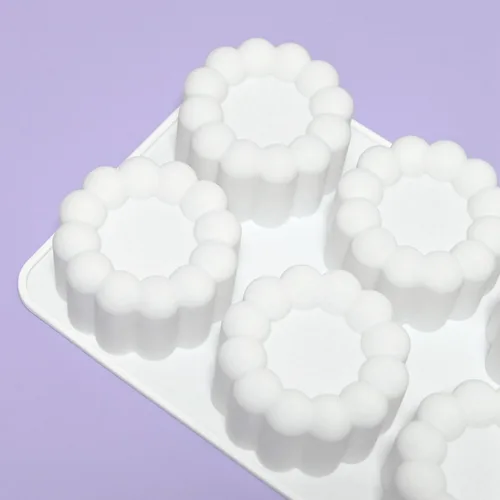 Miniatura 3 de mostsom Molde de silicona para pastel de mousse de flores, molde de helado, molde de chocolate, jabón, cupcakes 3D, utensilios para hornear, molde