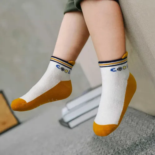 Miniatura 6 de SkiBeaut Calcetines antideslizantes para niños y niñas de 1 a 7 años, 12 pares de calcetines para niños y niñas