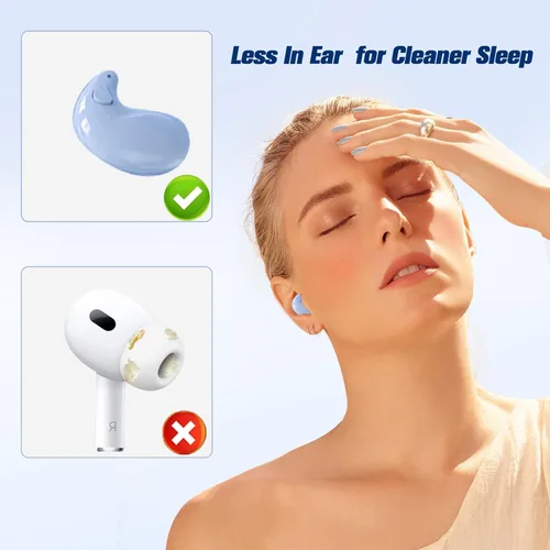 Miniatura 3 de Xmenha Auriculares invisibles inalámbricos Bluetooth para dormir pequeños auriculares para dormir de lado