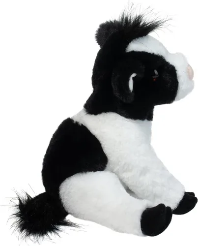 Miniatura 3 de Douglas Elsie - Animal de peluche suave de vaca blanca y negra, 9 pulgadas de largo