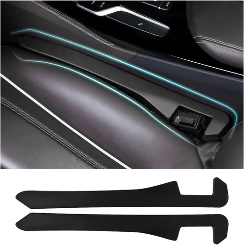 Miniatura 10 de Junecarp Paquete de 2 rellenos de espacio para asiento de automóvil, organizador flexible para evitar que los artículos se caigan, accesorios