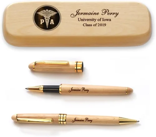 Thanh 39's - Juego de bolígrafos de graduación personalizados para asistente médico MP-PA-GD