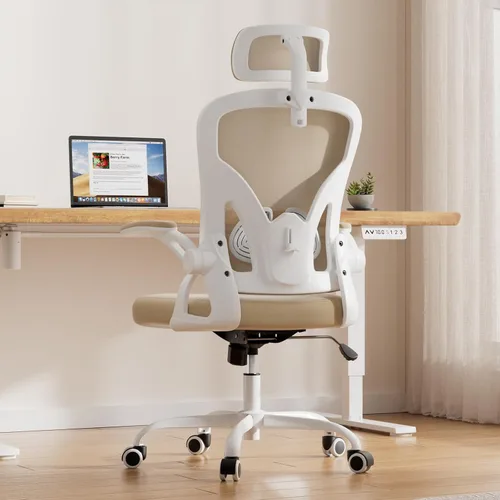 Miniatura 3 de Farini Silla ergonómica de oficina, silla de escritorio para oficina en casa con reposacabezas, silla de computadora de respaldo alto