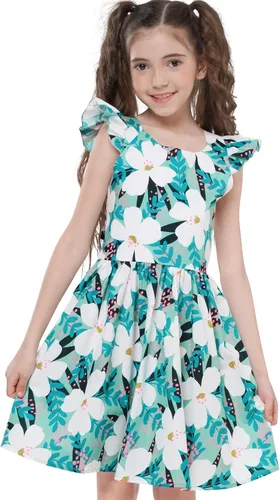 Miniatura 105 de Vestido de verano para niña, de algodón, con diseño floral