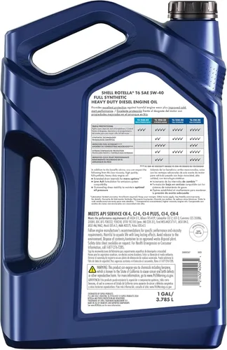 Miniatura 2 de Aceite de motor Shell Rotella T6 totalmente sintético 5W-40, 1 galón (paquete de 3)