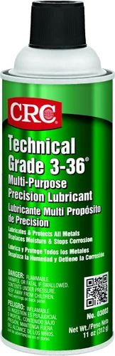 Miniatura 2 de Lubricante multiuso de precisión CRC, de grado técnico 3-36, en lata de aerosol de 11 oz, color ámbar