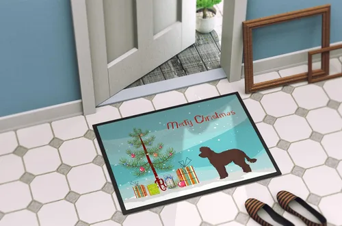 Miniatura 235 de Caroline's Treasures CK3799MAT Akita Shepherd - Tapete de árbol de Navidad de 18 x 27 pulgadas, tapete para puerta delantera, interior y exterior