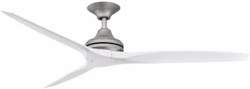 Miniatura 13 de Fanimation Spitfire - Ventilador de techo para interiores y exteriores de 60 pulgadas, níquel cepillado con cuchillas naturales