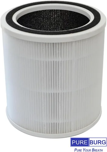 Miniatura 2 de PUREBURG Filtro de repuesto compatible con Purivortex AC400 purificador de aire, H13 True HEPA y filtración multicapa de carbón activado, paquete