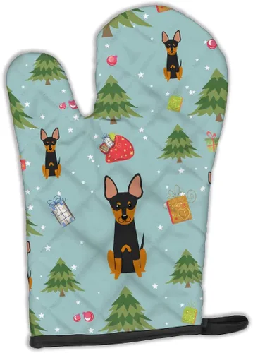 Miniatura 277 de Caroline's Treasures BB2732OVMT Dog House Collection Border Collie - Guante de horno grueso resistente al calor para sartenes calientes y horno