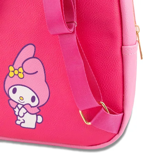 Miniatura 5 de Fast Forward Sanrio My Melody - Mochila para mujer, hombre, unisex, bonita mochila de piel sintética de 10 pulgadas My Melody Bag y accesorios