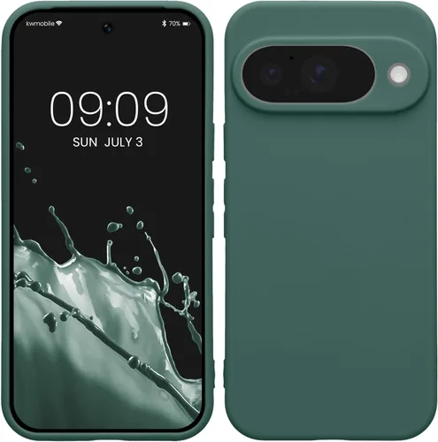 Miniatura 92 de kwmobile Funda compatible con Google Pixel 9 Pro - Funda protectora delgada de TPU para teléfono - Acabado mate suave - Negro mate