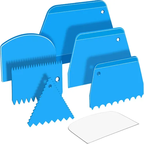 Teenitor Raspador de Pasteles Alisador de Pasteles, 7 Piezas Herramientas para Pasteles Raspador de Glaseado Raspador de Pasteles Alisador de