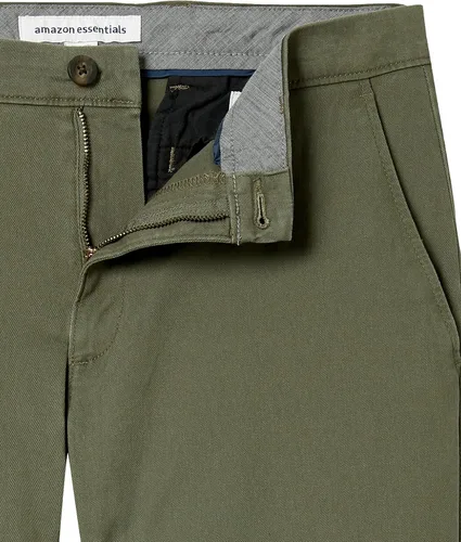 Miniatura 4 de Tienda Essentials - Pantalones caqui de corte ajustado, elásticos, informales, para hombre