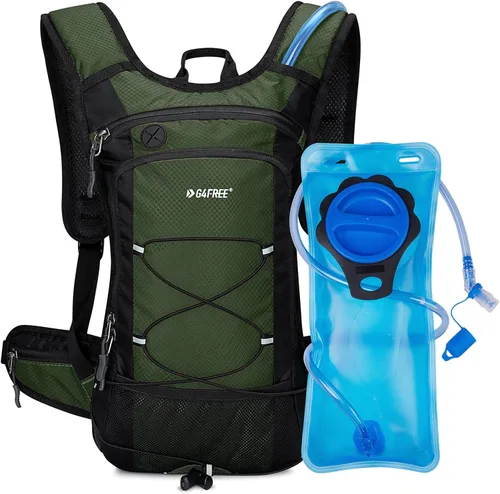 Miniatura 8 de G4Free Mochila de hidratación aislada con vejiga libre de BPA de 2L para correr al aire libre, senderismo, ciclismo, camping