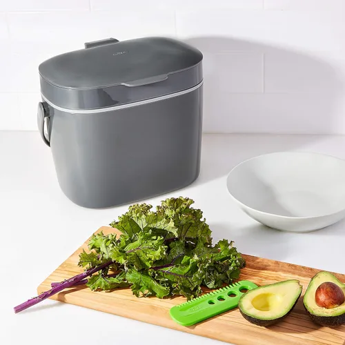 Miniatura 9 de OXO Good Grips - Contenedor de compost fácil de limpiar, carbón (1,75 galones)