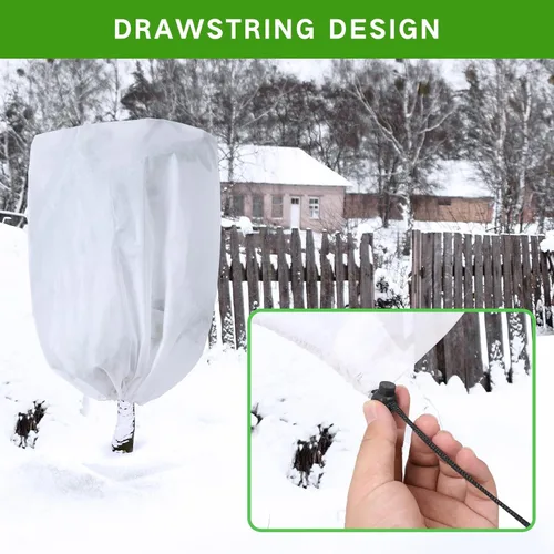 Miniatura 2 de Garutom - Juego de 2 cubiertas para plantas con protección contra la congelación de 48" x 72" 2.2 oz, tela contra heladas para plantas, chaqueta