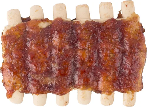 Miniatura 4 de DreamBone Grill Masters Ribs, masticables sin cuero crudo para perros, 5 medias rejillas