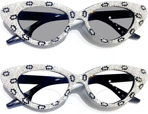 Miniatura 5 de Gafas de lectura bifocales de ojo de gato fotocromáticas de transición para mujeres muy cerca de presbicia con diamantes de imitación