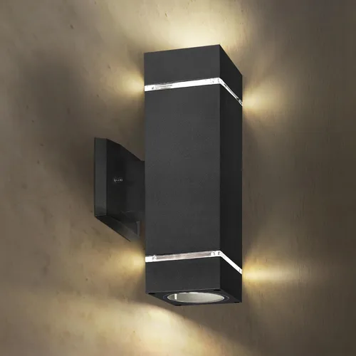 Miniatura 21 de ASD Lámpara de pared LED cuadrada de 1 luz para exteriores del anochecer al amanecer, 9 W, 1000 lúmenes, 3000 K-5000 K, 120 V, cilíndrica hacia