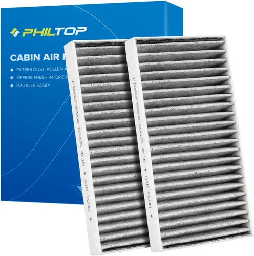 Miniatura 26 de PHILTOP Filtro de aire de cabina con carbón activado, compatible con CF10612 Smart Fortwo 2008, 2009, 2010, 2011, 2012, 2013, 2014, 2015-2018, Smart