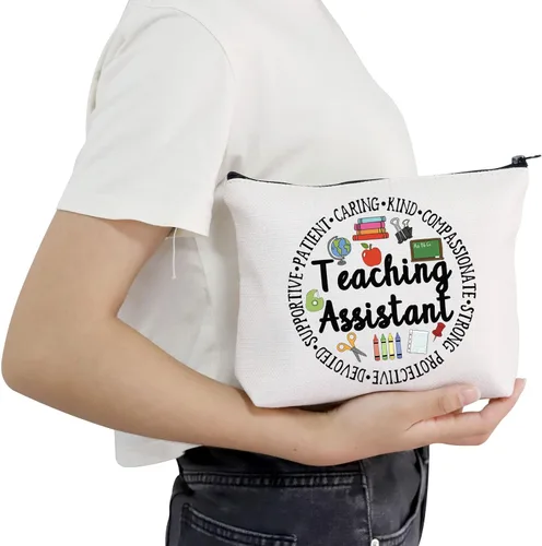 Miniatura 5 de POFULL Regalo de agradecimiento para asistente de maestro, regalo de asistente de enseñanza, regalo de jubilación, asistente de enseñanza, bolsa