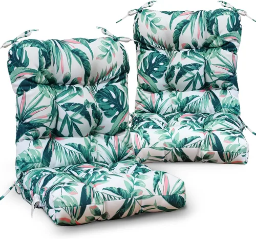 Miniatura 35 de EAGLE PEAK Cojín Acolchado para Silla de Exterior/Interior para Asiento/Respaldo, Juego de 1, 42'' x 21'', Azul Claro