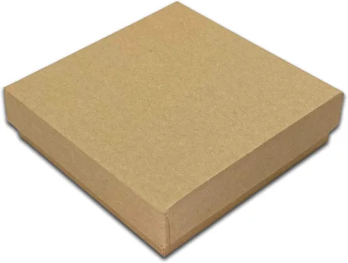 Miniatura 2 de TheDisplayGuys - Paquete de 24 cajas de regalo pequeñas de papel kraft de terciopelo, cajas de joyería, cajas de collar para regalo de joyería