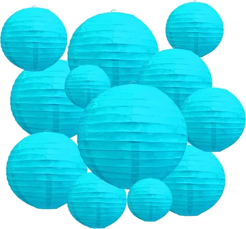 Miniatura 23 de 20 linternas de papel negras para fiestas, 6, 8, 10, 12 pulgadas, chinas, asiáticas, colgantes, redondas, para cumpleaños, bodas, Halloween