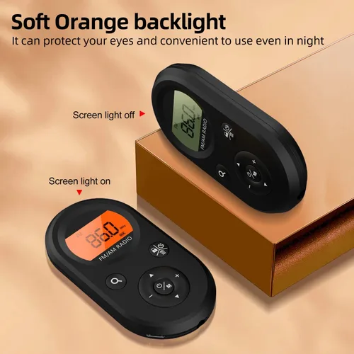 Miniatura 7 de Radio de bolsillo personal AM/FM portátil, radio transistor recargable con la mejor recepción, batería de larga duración, auriculares estéreo