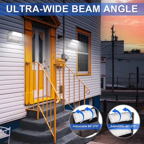 Miniatura 6 de Paquete de luz LED giratoria de 40 W con cabezal ajustable, 5000 K 5400 LM, IP65 impermeable, accesorios de iluminación de seguridad comercial