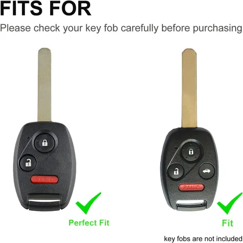 Miniatura 2 de Funda para llavero Honda con llavero de TPU suave para llave de automóvil, compatible con Honda Accord/Civic/CR-V/Fit/Odyssey/Pilot/Ridgeline/CR-Z